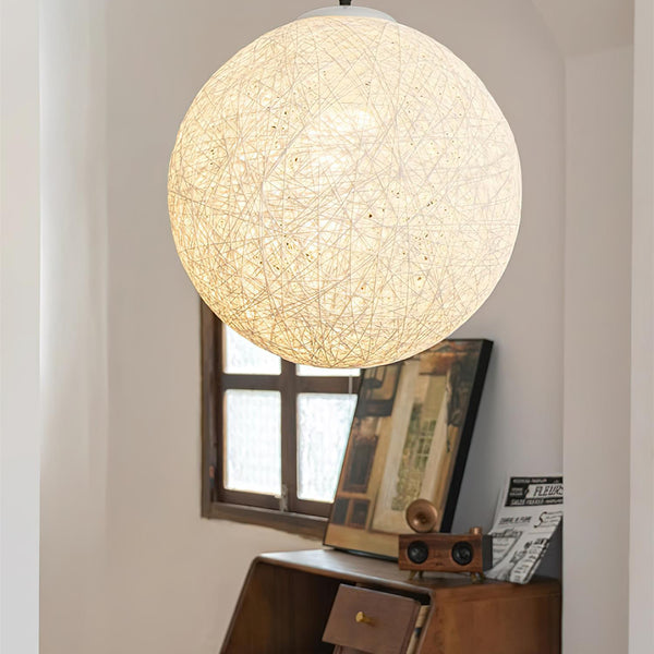 HempSphere | Elegant Handwoven Eco-Friendly Pendant Lighting Fixture 2