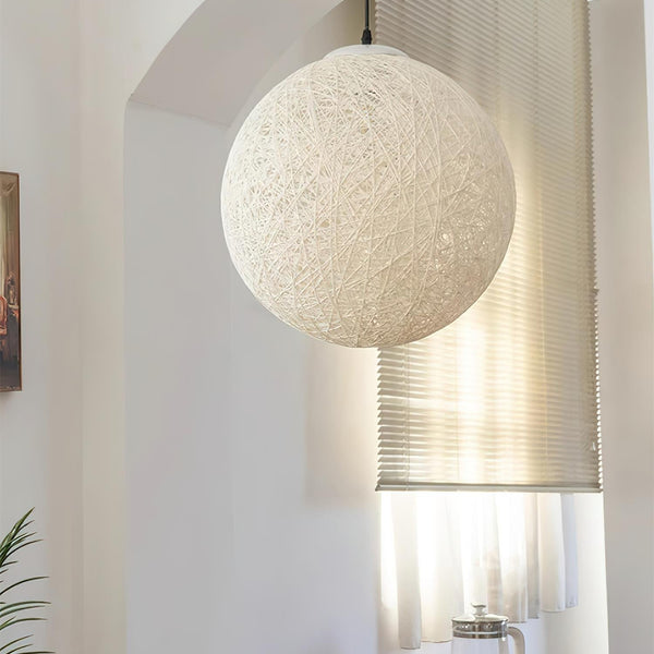 HempSphere | Elegant Handwoven Eco-Friendly Pendant Lighting Fixture 3