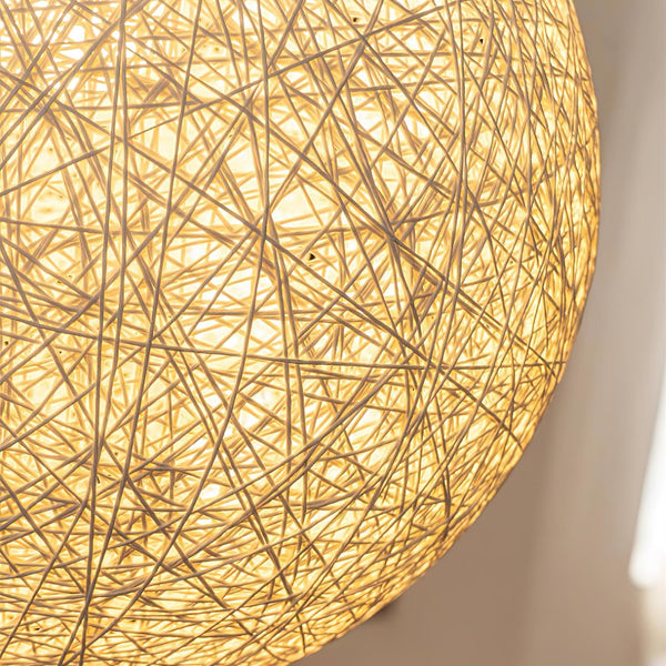 HempSphere | Elegant Handwoven Eco-Friendly Pendant Lighting Fixture 7
