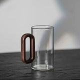 Highball Glassware Mug with Wooden Handle | Elegant Design for Modern Table Settings 4