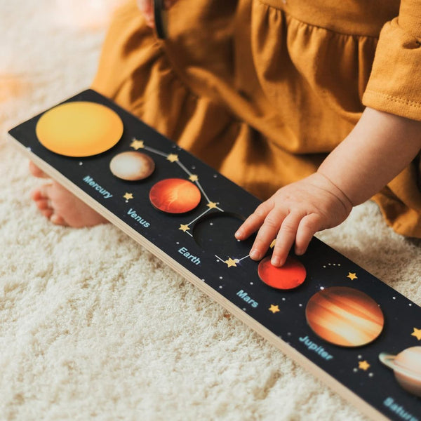 Interactive Solar System Puzzle for Toddlers with Engaging Design