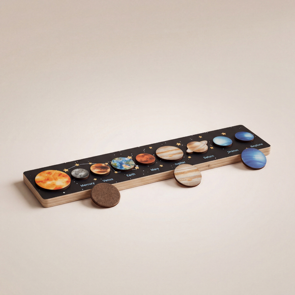 Interactive Solar System Puzzle for Toddlers with Engaging Design