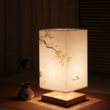 Japanese Scandinavian Table Lamp with Soft Fabric Shade | Elegant Nightstand Lamp for Relaxation 2