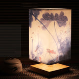 Japanese Scandinavian Table Lamp with Soft Fabric Shade | Elegant Nightstand Lamp for Relaxation 4