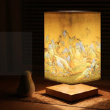Japanese Scandinavian Table Lamp with Soft Fabric Shade | Elegant Nightstand Lamp for Relaxation 5