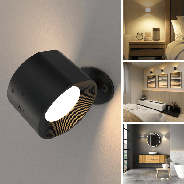 LuminaraGlow | Versatile Rechargeable LED Wall Sconce with Remote Control 0