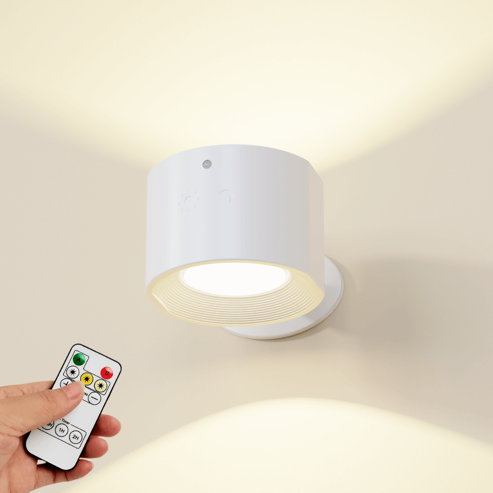 LuminaraGlow | Versatile Rechargeable LED Wall Sconce with Remote Control 1