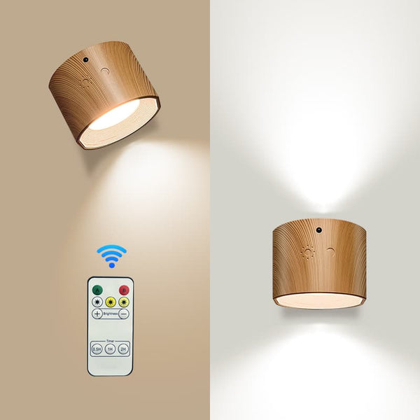 LuminaraGlow | Versatile Rechargeable LED Wall Sconce with Remote Control 2