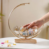 Lunar Collection | Gold Decorative Bowl with Open Lotus Design | Stunning Centerpiece for Luxurious Home Decor 1