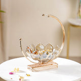Lunar Collection | Gold Decorative Bowl with Open Lotus Design | Stunning Centerpiece for Luxurious Home Decor 2