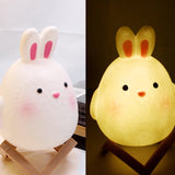 LunaraGlow | Charming Soft LED Rabbit Night Light for Kids 0