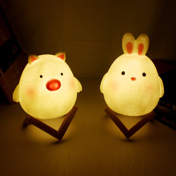 LunaraGlow | Charming Soft LED Rabbit Night Light for Kids 1