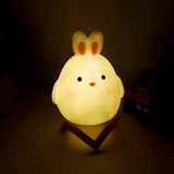 LunaraGlow | Charming Soft LED Rabbit Night Light for Kids 2