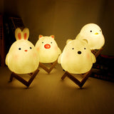 LunaraGlow | Charming Soft LED Rabbit Night Light for Kids 4