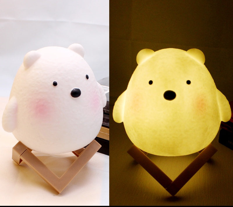 LunaraGlow | Charming Soft LED Rabbit Night Light for Kids 6