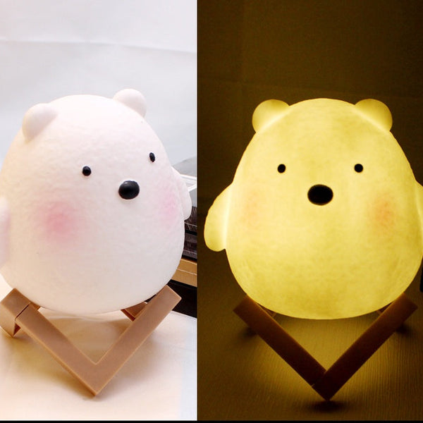 LunaraGlow | Charming Soft LED Rabbit Night Light for Kids 6