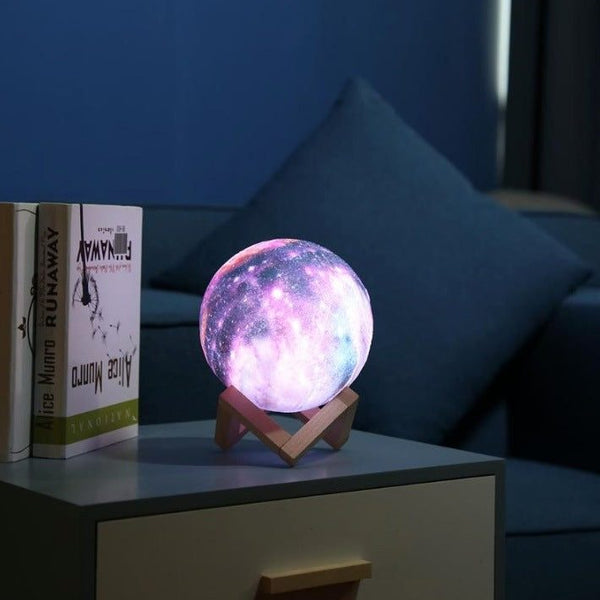 Lunara | Enchanting Color-Changing LED Galaxy Moon Lamp 1