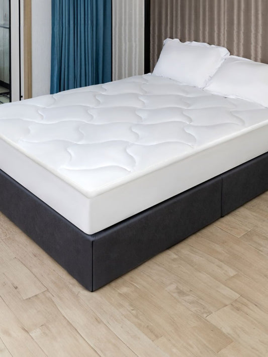 Luxury Cotton Mattress Topper | Cooling Comfort Layer for Enhanced Sleep Experience 0
