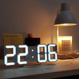 Modern 3D Digital Alarm Clock with Custom LED Lighting Options | Stylish Home Decor for Versatile Timekeeping 0