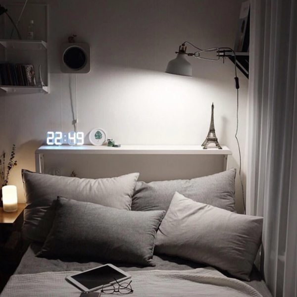 Modern 3D Digital Alarm Clock with Custom LED Lighting Options | Stylish Home Decor for Versatile Timekeeping 1