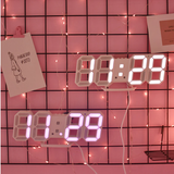 Modern 3D Digital Alarm Clock with Custom LED Lighting Options | Stylish Home Decor for Versatile Timekeeping 3
