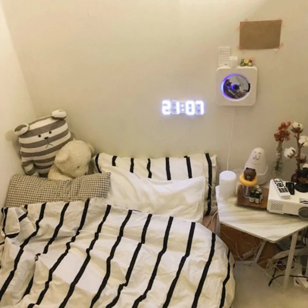 Modern 3D Digital Alarm Clock with Custom LED Lighting Options | Stylish Home Decor for Versatile Timekeeping 4