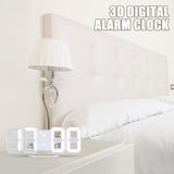 Modern 3D Digital Alarm Clock with Custom LED Lighting Options | Stylish Home Decor for Versatile Timekeeping 5