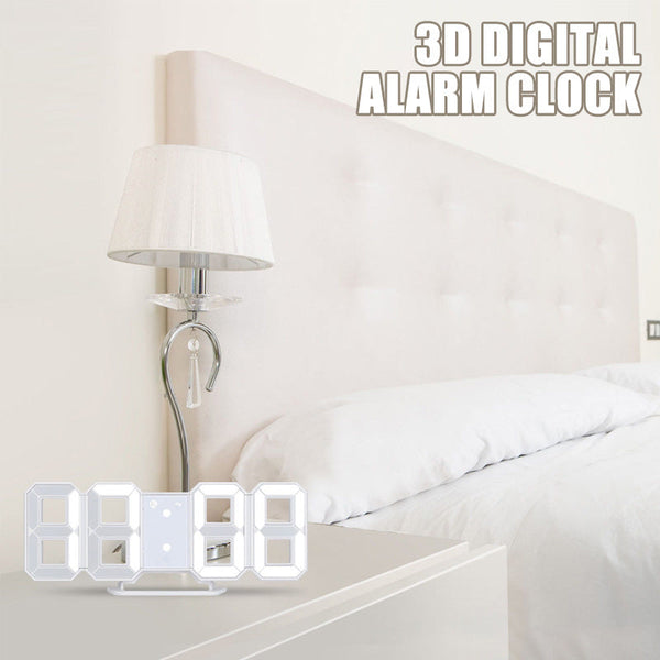 Modern 3D Digital Alarm Clock with Custom LED Lighting Options | Stylish Home Decor for Versatile Timekeeping 5