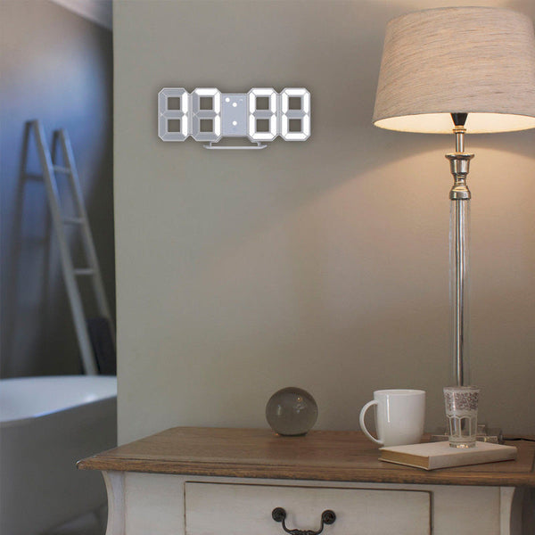 Modern 3D Digital Alarm Clock with Custom LED Lighting Options | Stylish Home Decor for Versatile Timekeeping 7