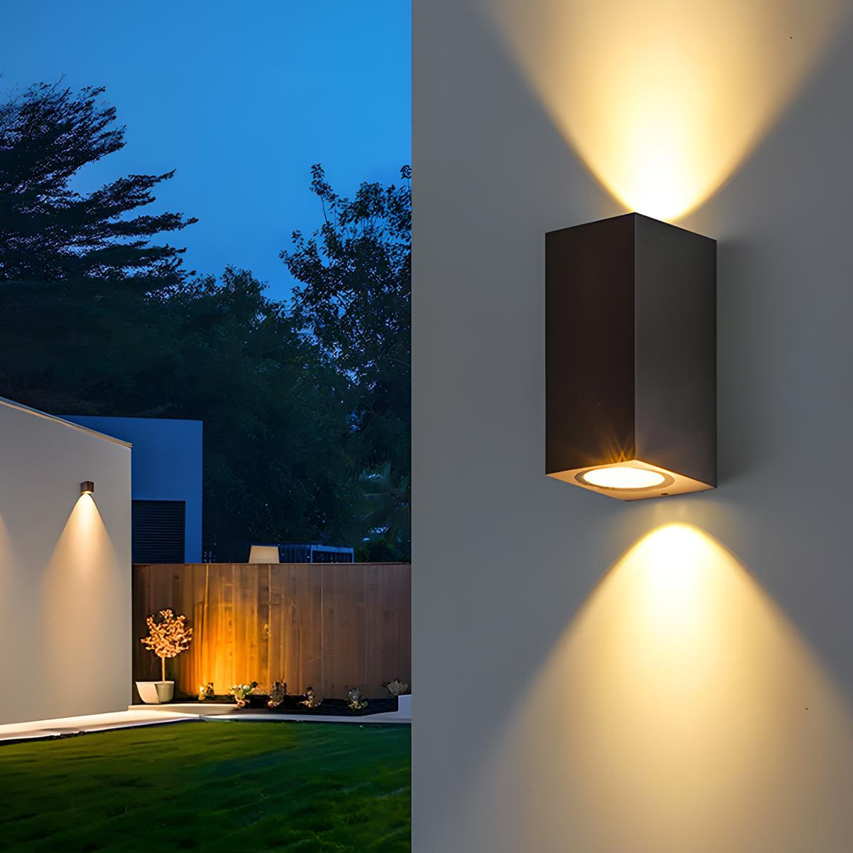 Modern Outdoor Rectangular Beam LED Wall Lights