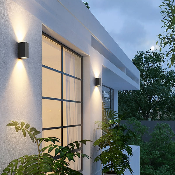 Modern Outdoor Rectangular Beam LED Wall Lights