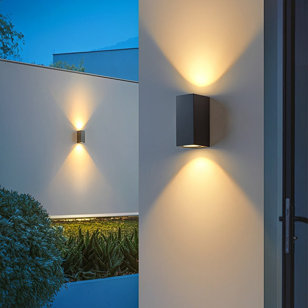 Modern Outdoor Rectangular Beam LED Wall Lights