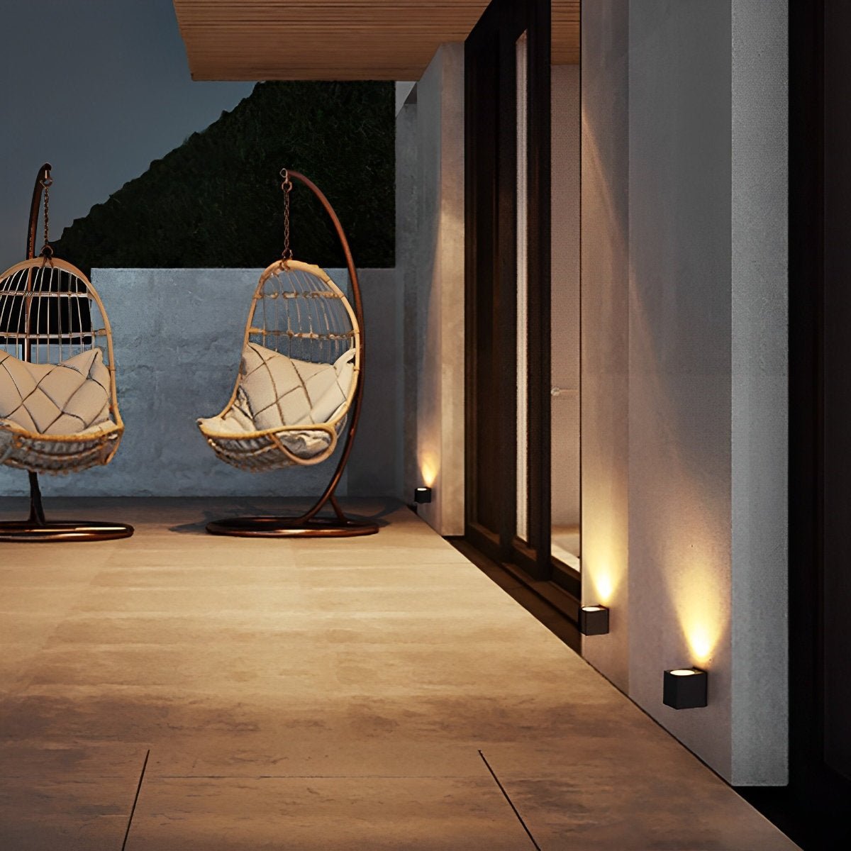 Modern Outdoor Rectangular Beam LED Wall Lights