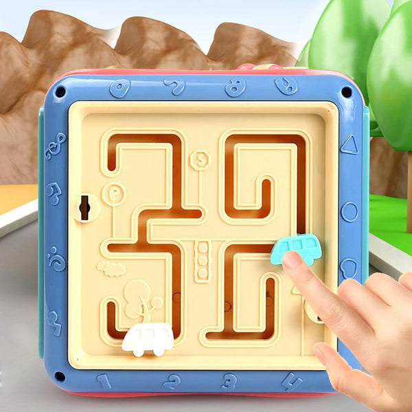 Montessori Activity Puzzle Cube | Multi-Sensory Toy for Early Learning and Development