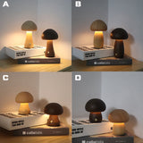 MushroomGlow | Cozy Elegant Wooden Table Lamp for Bedroom or Living Room 4