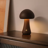 MushroomGlow | Cozy Elegant Wooden Table Lamp for Bedroom or Living Room 5