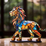 Nature's Charm | Hand-Painted Iron Animal Figurines with Sturdy Base | Colorful Desk Decor for Nature Lovers 0