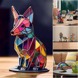 Nature's Charm | Hand-Painted Iron Animal Figurines with Sturdy Base | Colorful Desk Decor for Nature Lovers 1