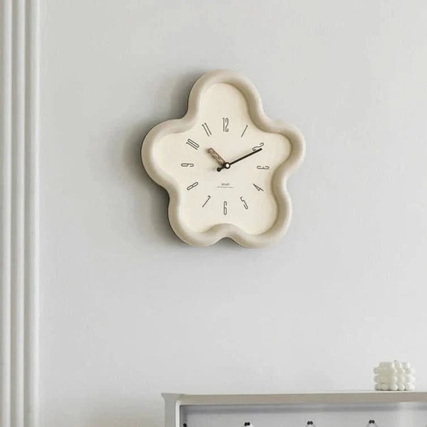 Wall Clock With 3D Floral Design & Silent Movement