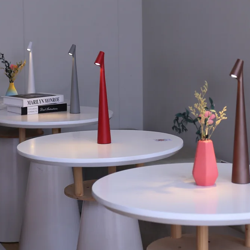 Nordic Minimalist Mood Lamp with Touch Dimming & Wireless Design