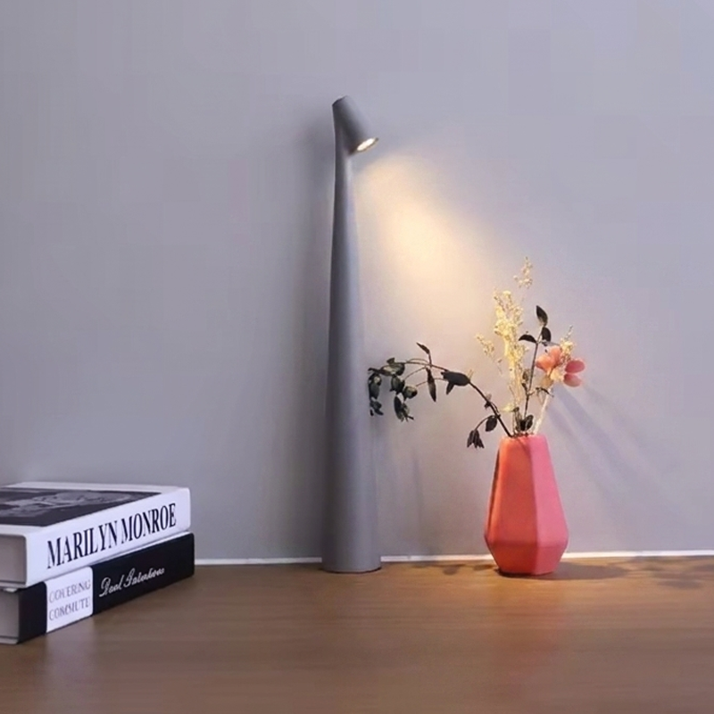 Nordic Minimalist Mood Lamp with Touch Dimming & Wireless Design