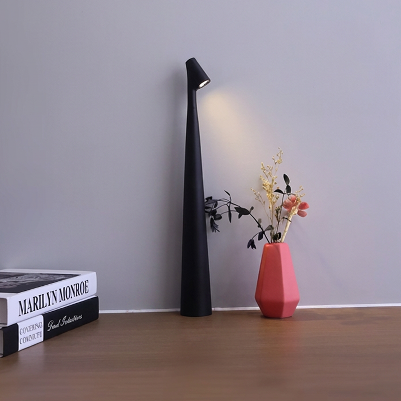 Nordic Minimalist Mood Lamp with Touch Dimming & Wireless Design
