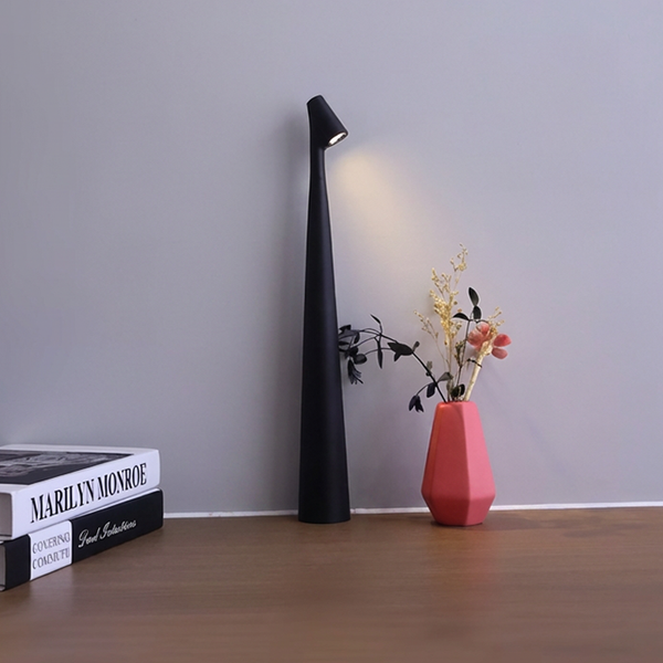 Nordic Minimalist Mood Lamp with Touch Dimming & Wireless Design