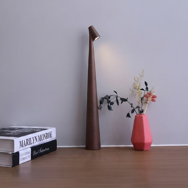 Nordic Minimalist Mood Lamp with Touch Dimming & Wireless Design