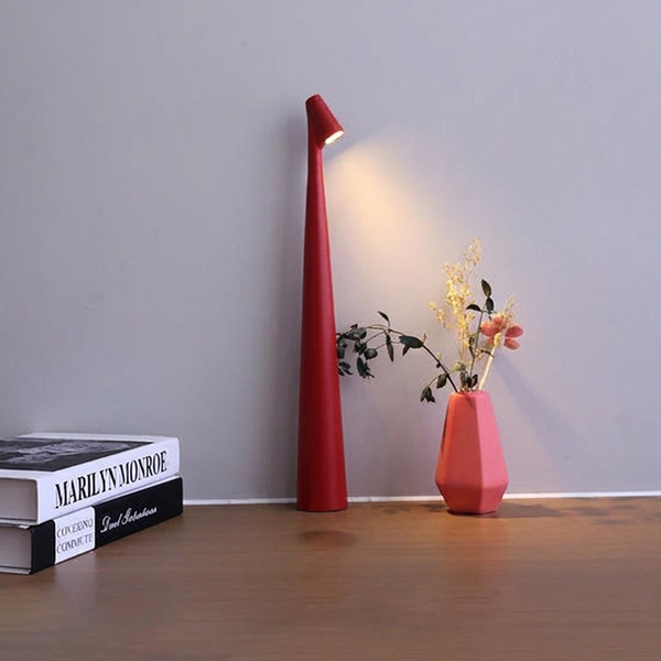 Nordic Minimalist Mood Lamp with Touch Dimming & Wireless Design