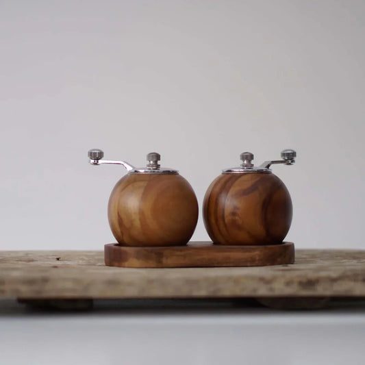 Nordic Salt and Pepper Grinders Set with Effortless Grinding | Eco-Friendly Design for Stylish Dining 0