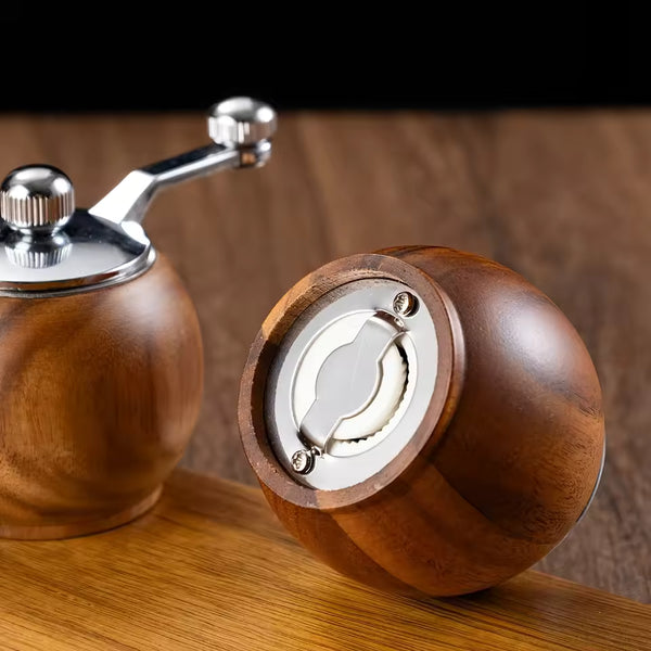 Nordic Salt and Pepper Grinders Set with Effortless Grinding