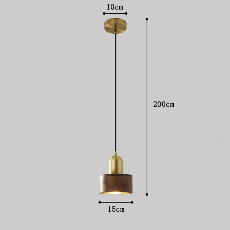 OakAura | Cozy Natural Oak Wood Kitchen Pendant Lighting Fixture 4