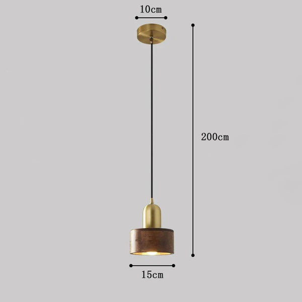 OakAura | Cozy Natural Oak Wood Kitchen Pendant Lighting Fixture 4