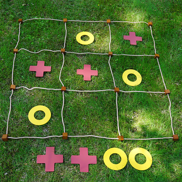 Outdoor Tic Tac Toe Game with Durable Pieces | Engaging Lawn Game for Family Gatherings